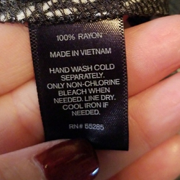 NWOT Express Floral Stripe Trapeze Dress - Picture 3 of 3